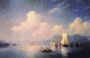 Ivan Aivazovsky, Lake Maggiore in the Evening